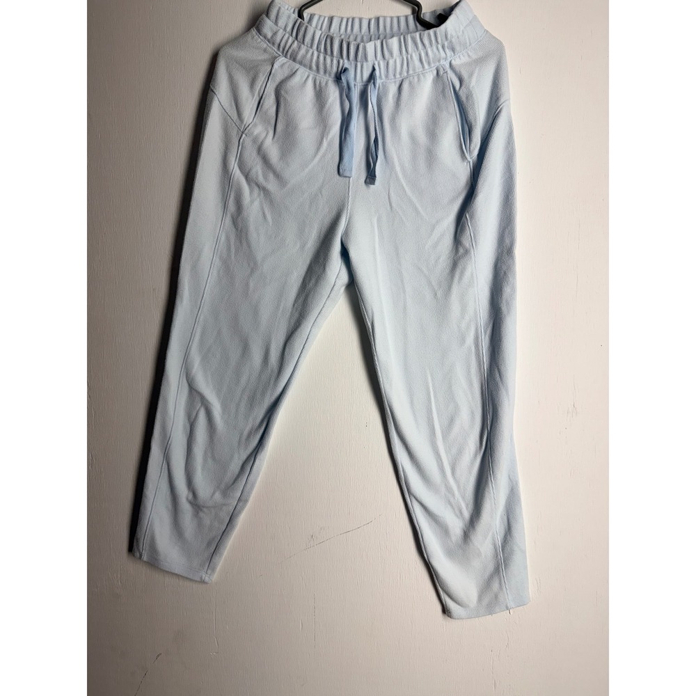 All In Motion Womens XS Light Blue Textured Joggers Athletic Sweatpants Yoga